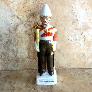 Antique French Cavalry Officer Military Bandsman Porcelain Figurine
